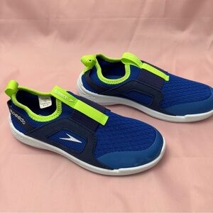 Speedo Junior Surfwalker Water Shoes Size S (13/1 Youth) Blue Green Mesh NWOT